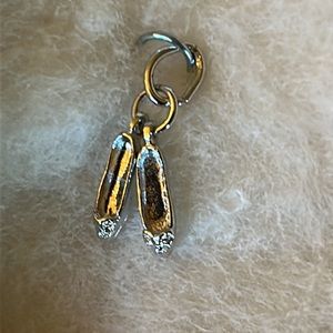 Vtg Ballet Slippers Sterling Silver Charm